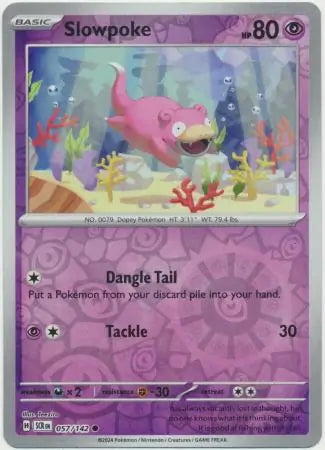 Stellar Crown Slowpoke #57/142 reverse holo